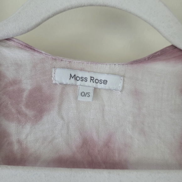 ⭐️40% Off⭐️ Moss Rose Dusty Rose Tie-Dye Fringe Kimono - Picture 7 of 12